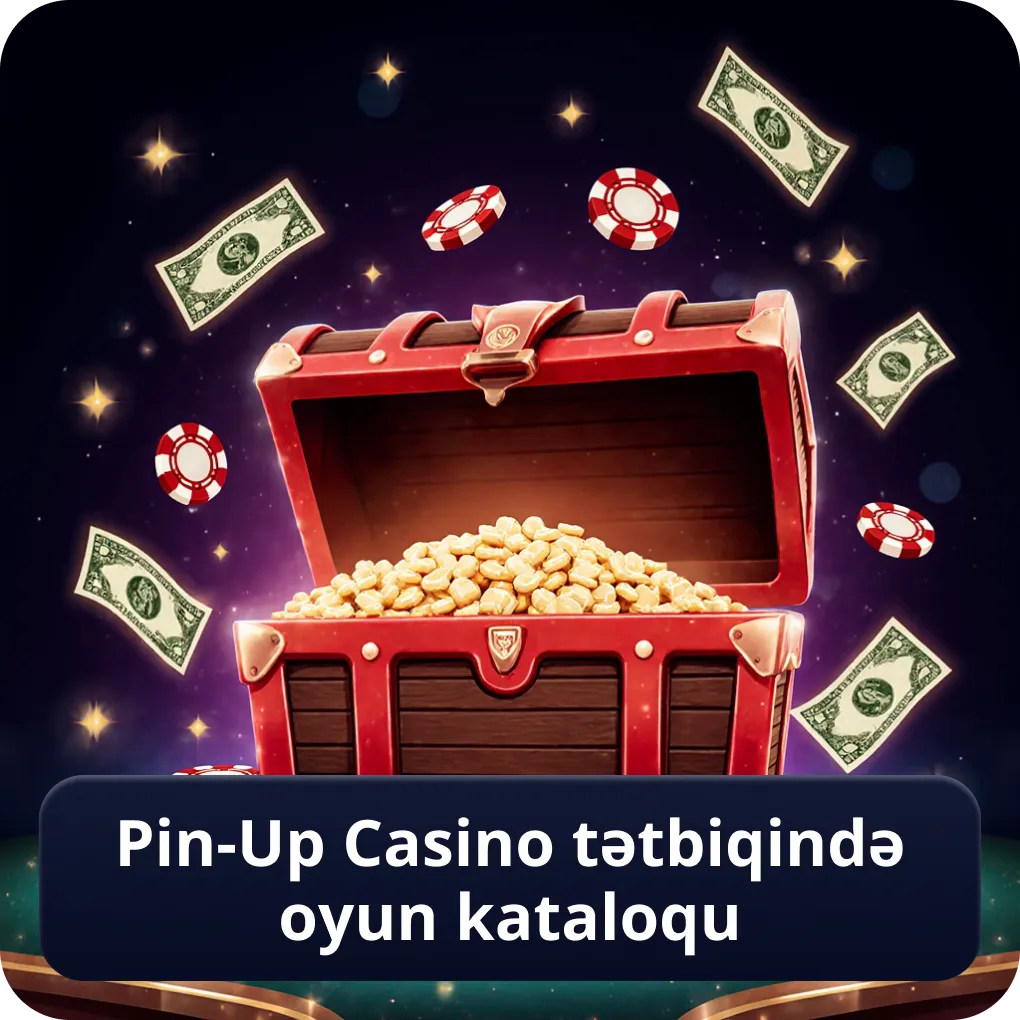 Pin-Up Casino tətbiqində oyun kataloqu və kateqoriyalar